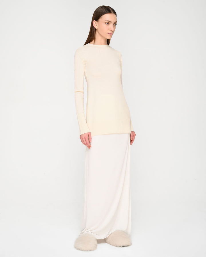 Double-Strap Waist Maxi Skirt