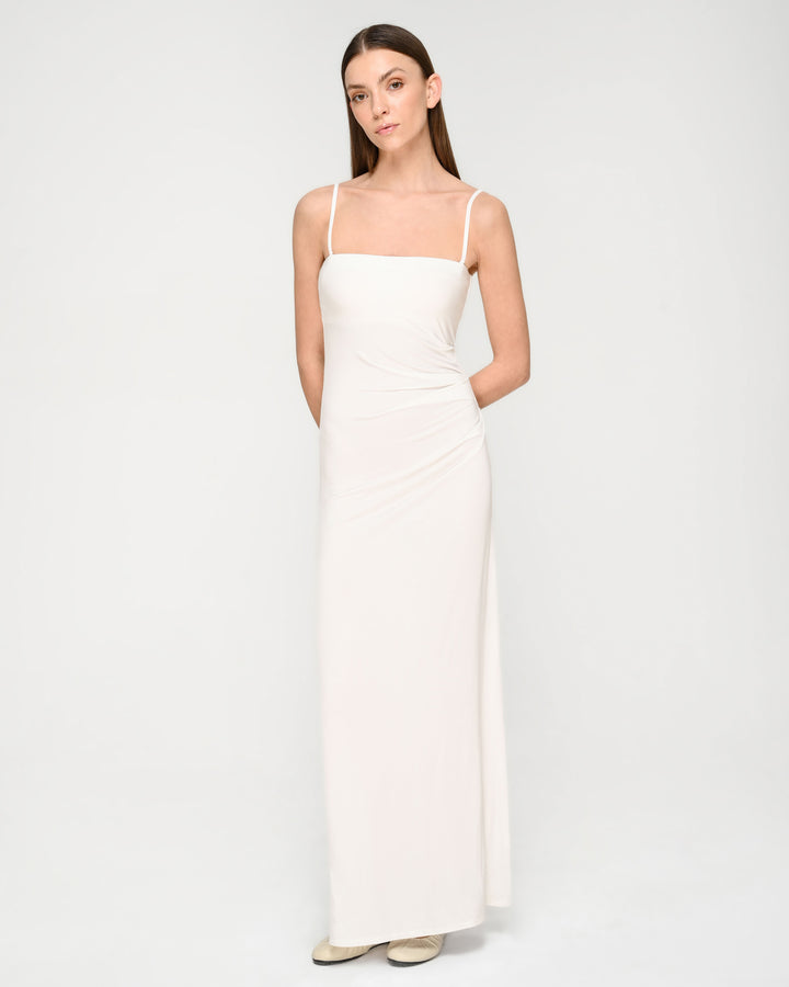 Collagen Gathered Tube Dress