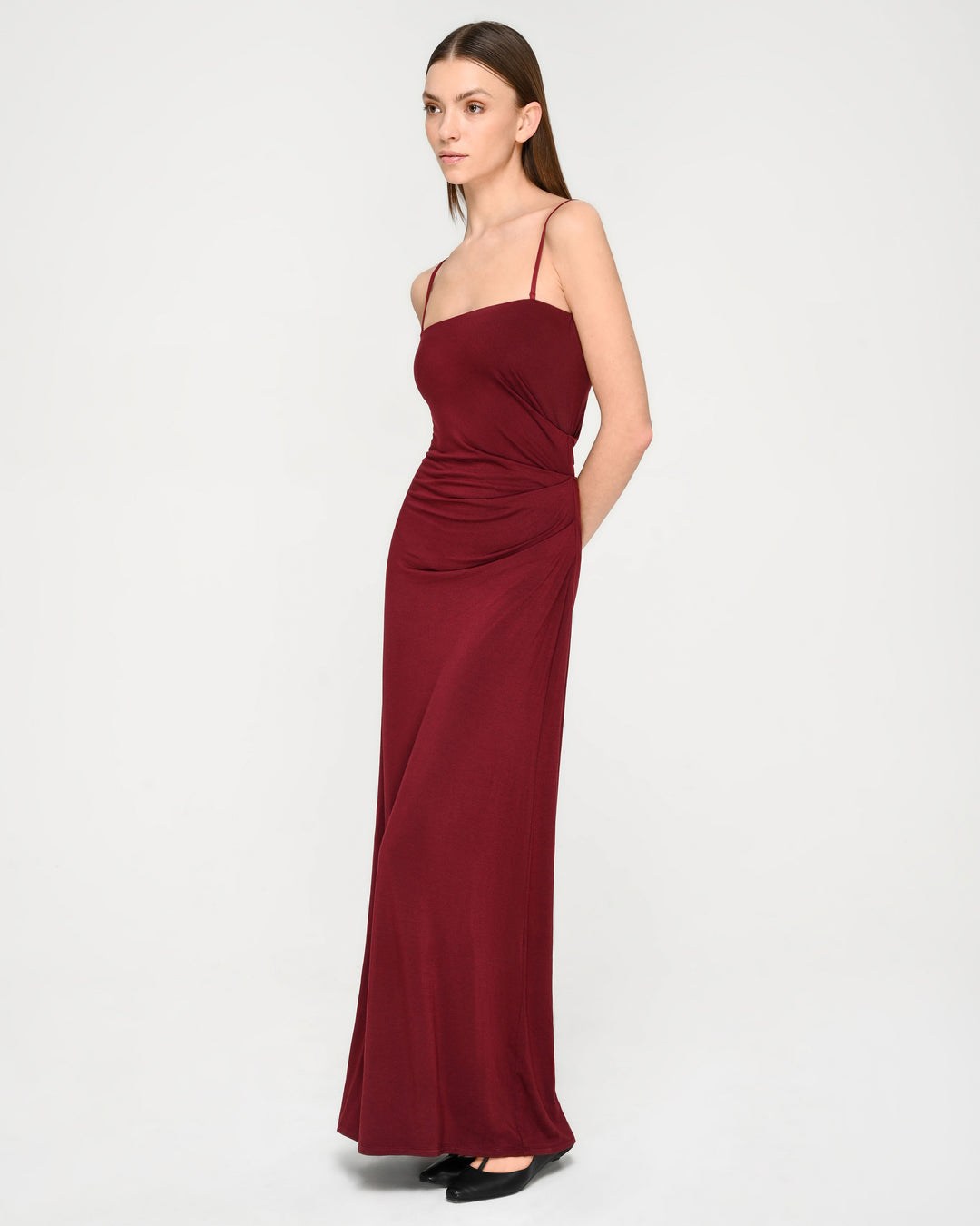 Collagen Gathered Tube Dress
