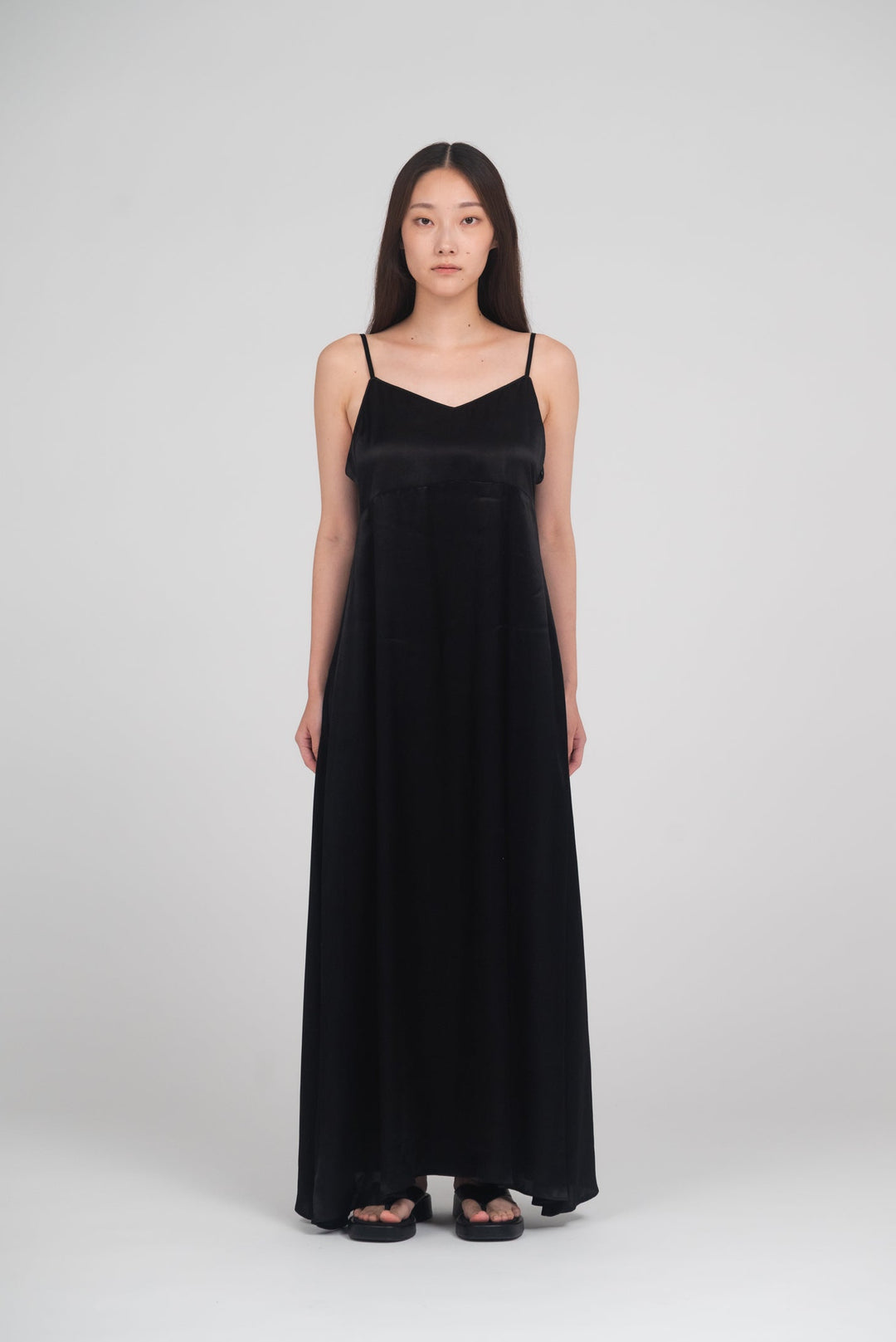 Collagen Satin Slip Dress