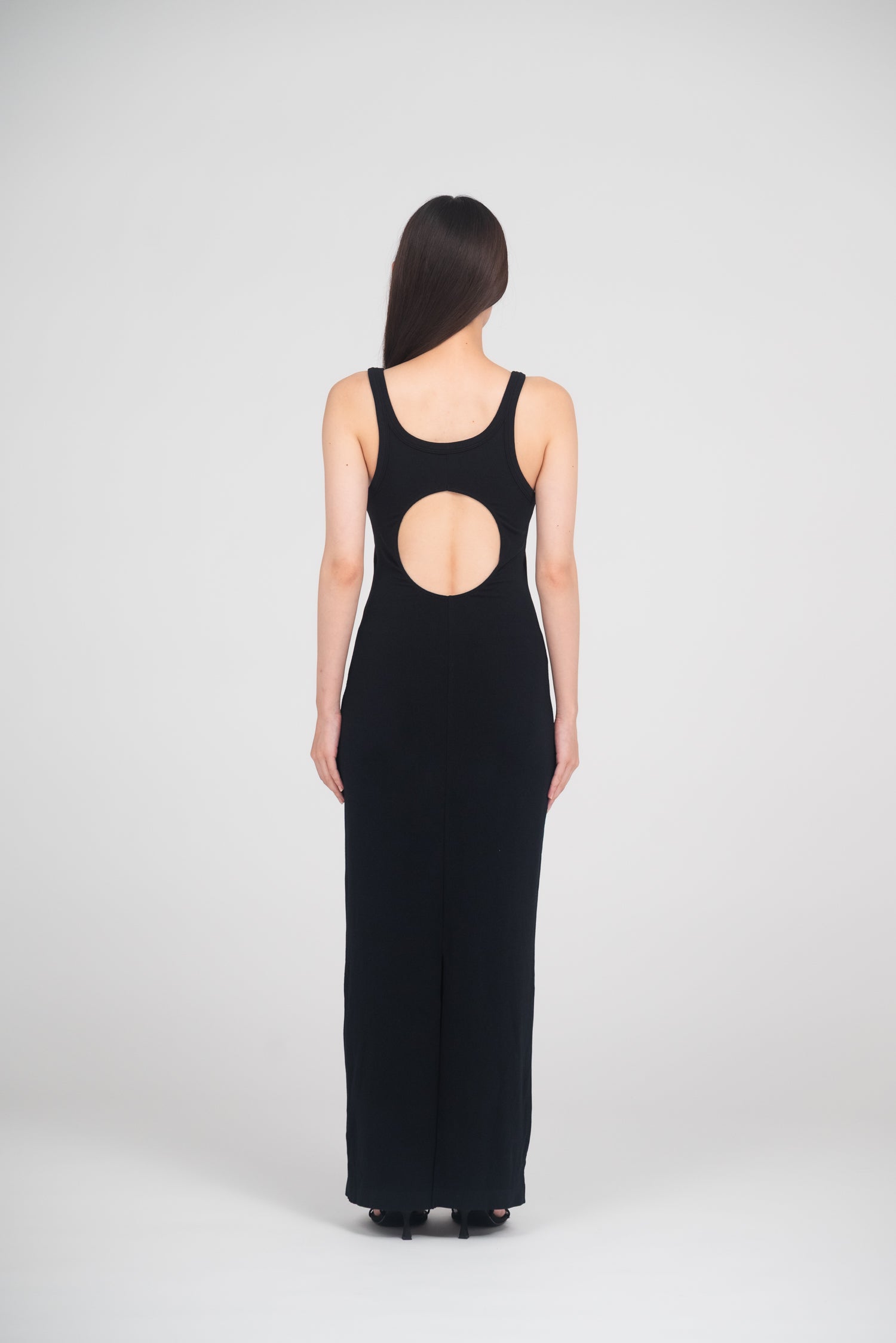 rさま　determ Collagen Open Back Dress デターム Collagen Ribbed Open-Back Tank Dress – determ;