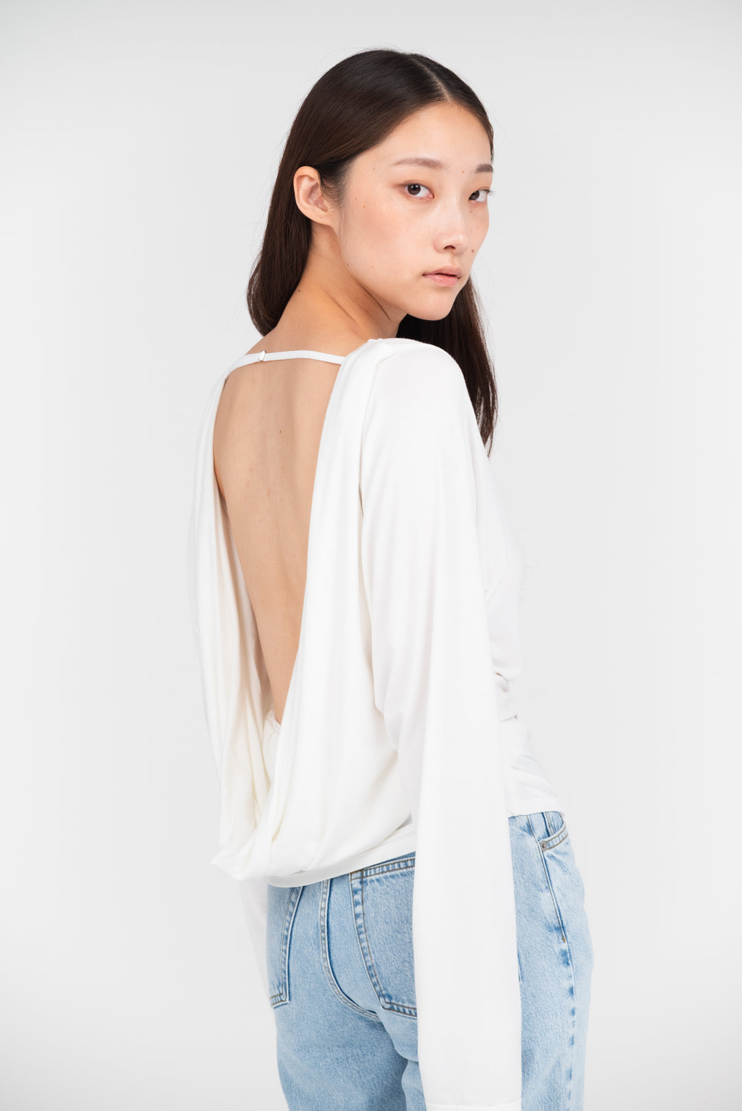 Collagen Draped Back Top