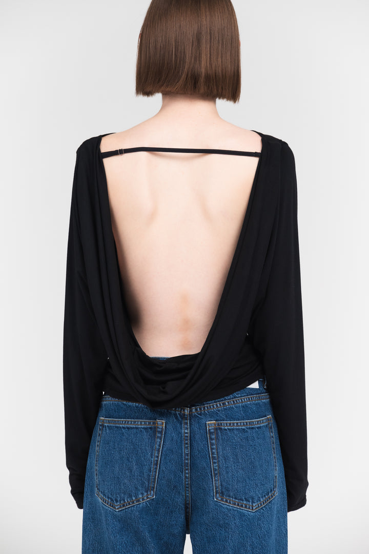 Collagen Draped Back Top