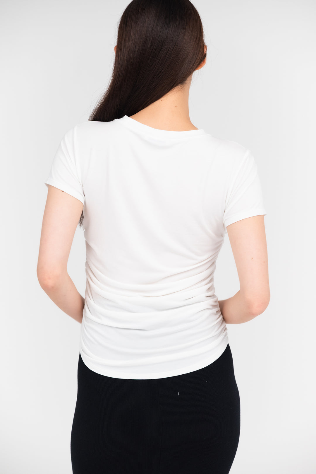 Collagen Side Gathered T-shirt