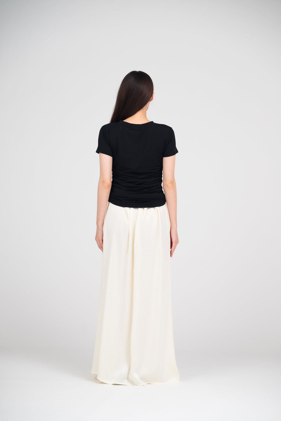 Collagen Side Gathered T-shirt