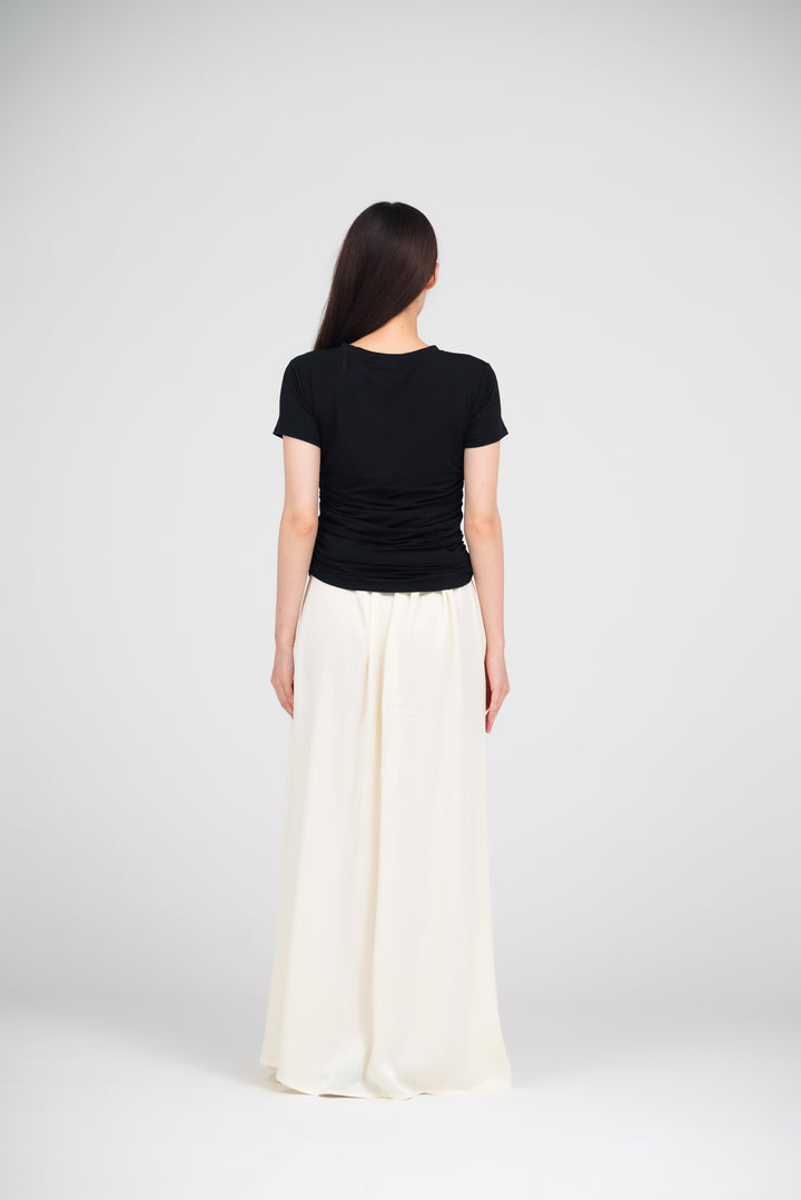 Collagen Side Gathered T-shirt