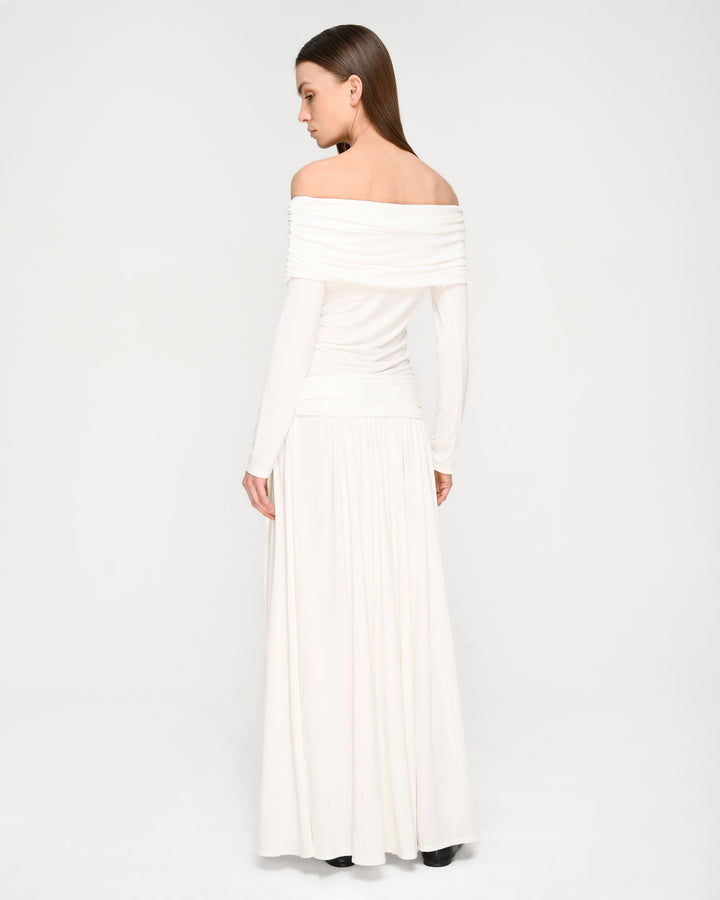 Cummerbund-Style Flared Skirt