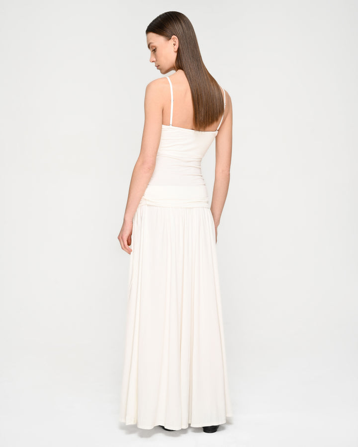 Cummerbund-Style Flared Skirt