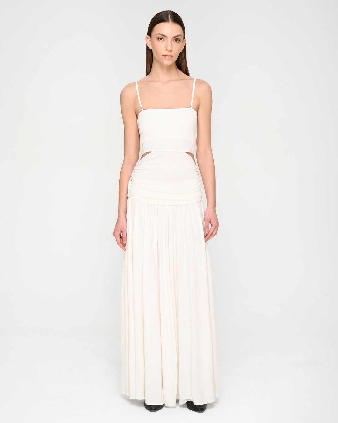 Cummerbund-Style Flared Skirt