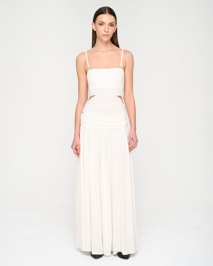 Cummerbund-Style Flared Skirt