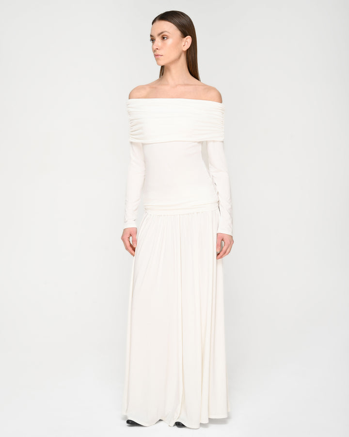 Cummerbund-Style Flared Skirt