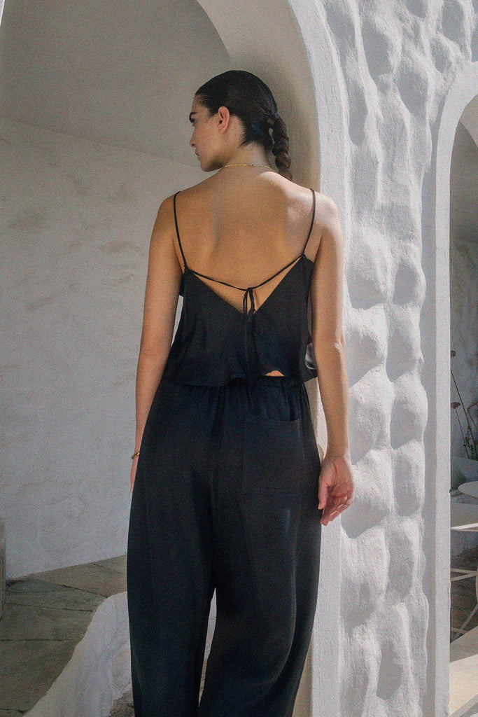 【SALE／55%OFF】 Satin Collagen Tie-Back determ; – Cami トップス
