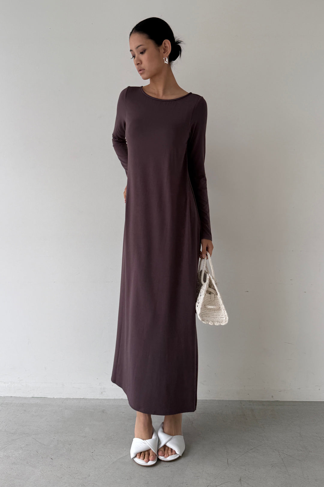Collagen Scooped Back Flare Dress