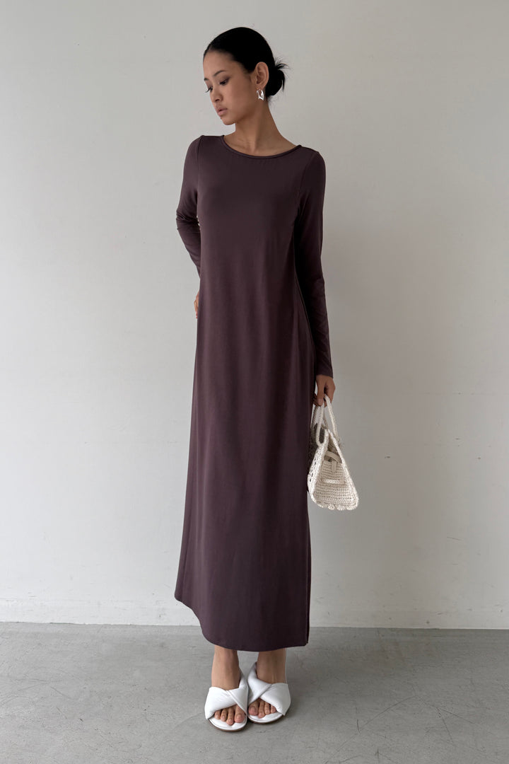 Collagen Scooped Back Flare Dress