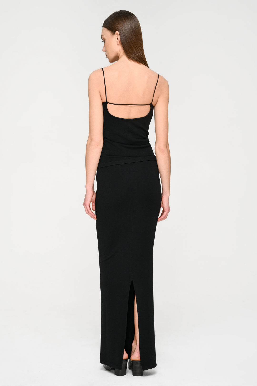 Collagen Ribbed Maxi Skirt