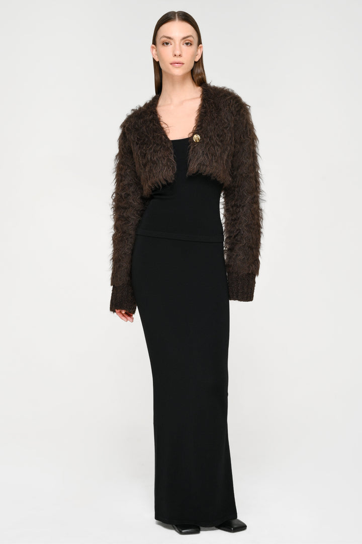 Collagen Ribbed Maxi Skirt