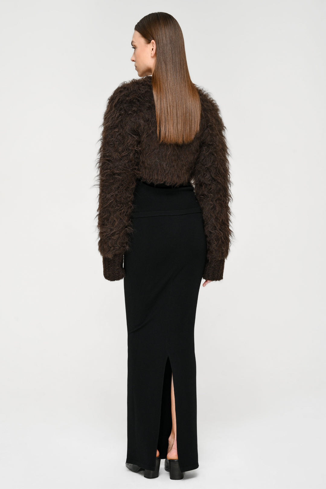 Collagen Ribbed Maxi Skirt