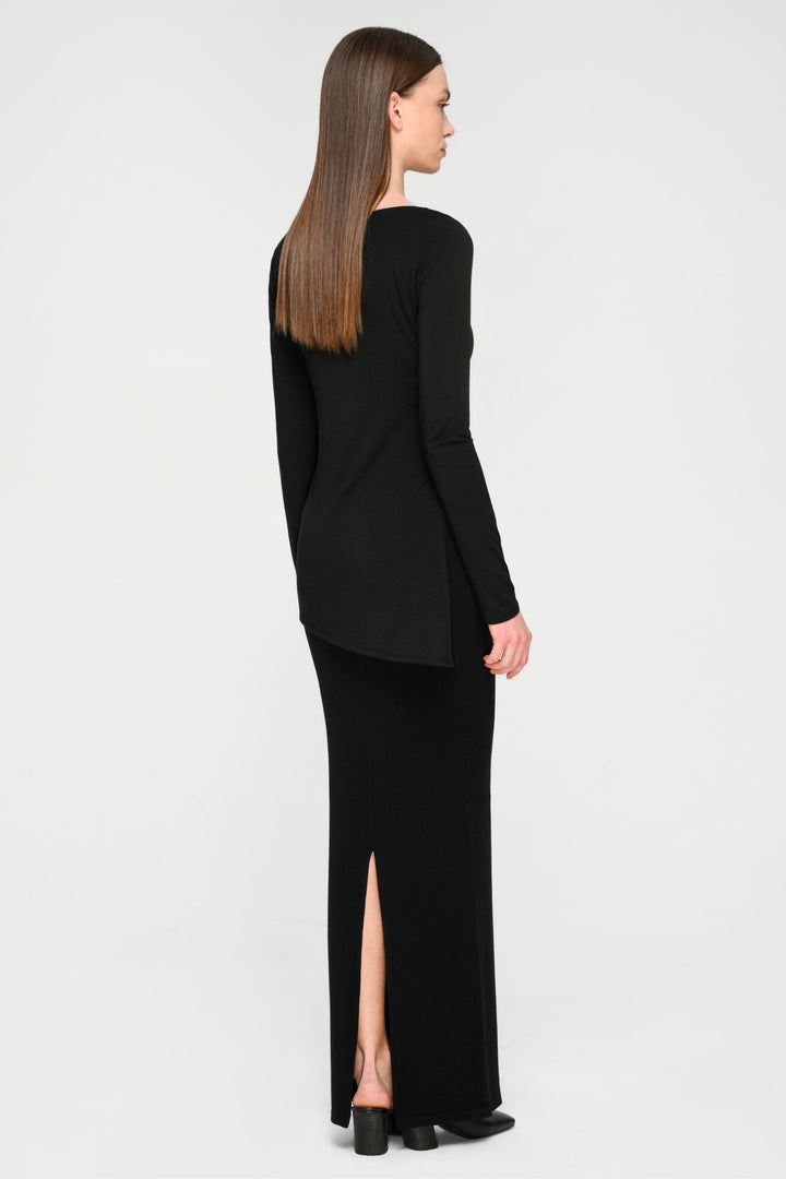 Collagen Ribbed Maxi Skirt