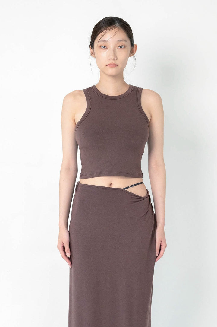 Collagen Cropped Tank with Cups