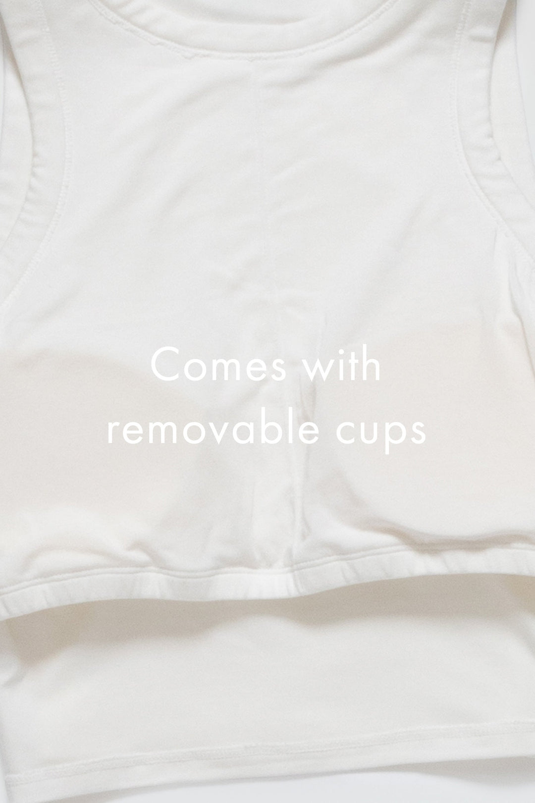 Collagen Cropped Tank with Cups