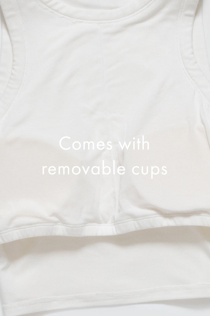 Collagen Cropped Tank with Cups