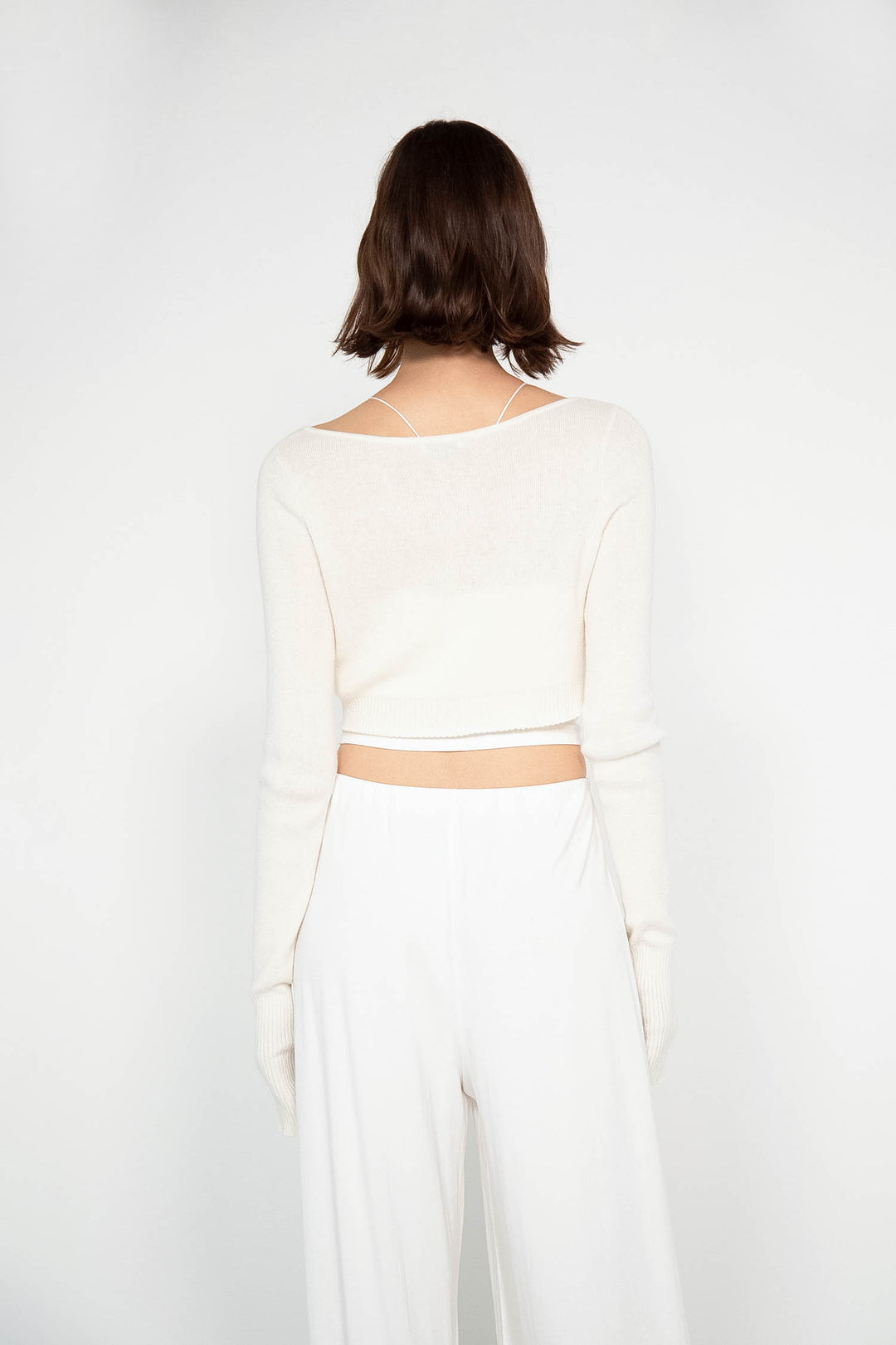 Cashmere Cropped Cardigan