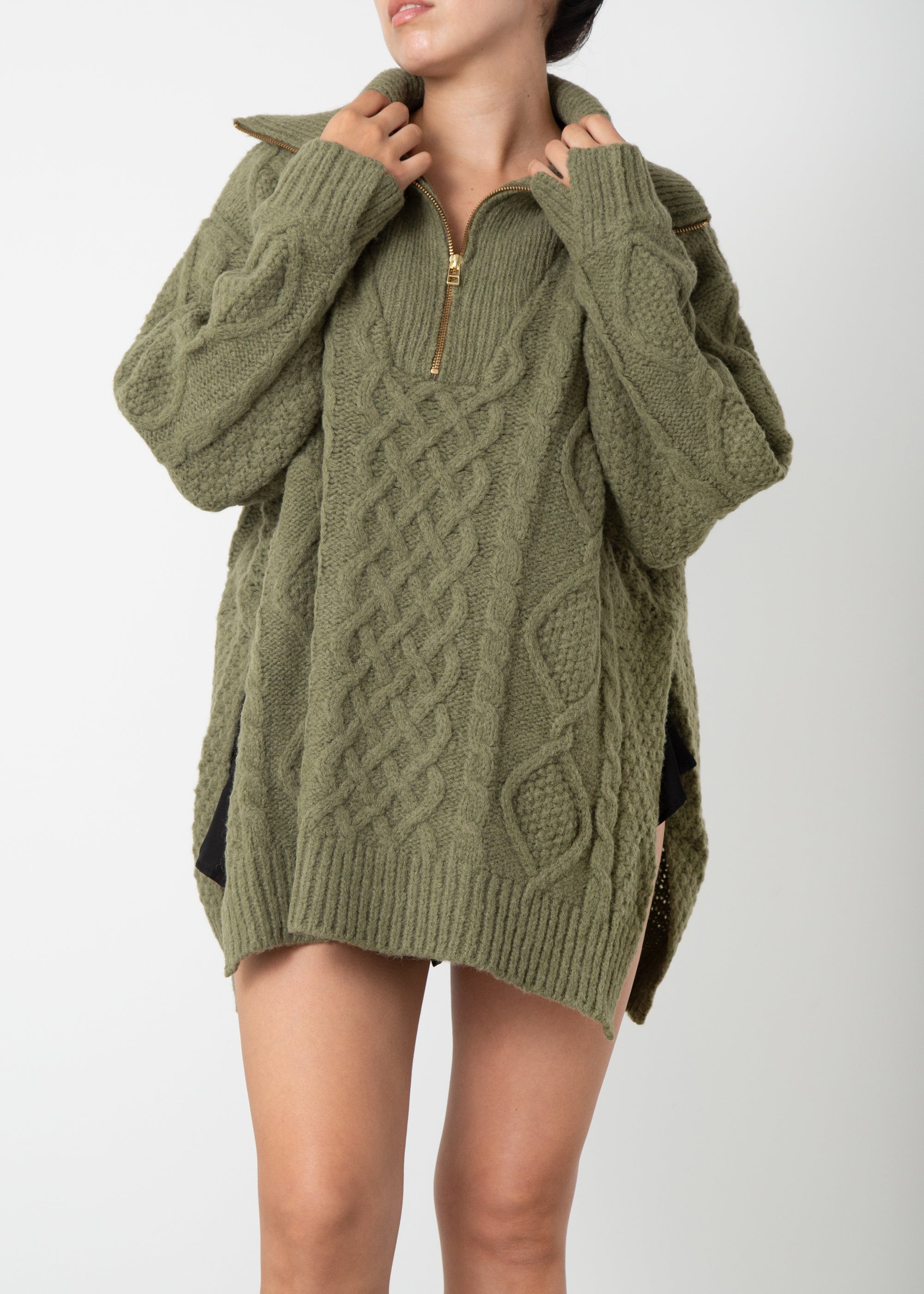 ZIPPED CABLE KNIT (TOP) – determ;